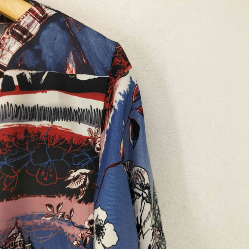 ジャンポールゴルチエセットプルミエ Jean Paul GAULTIER for SEPT PREMIERES スカーフモチーフ総柄ブラウス レディース JPN:40