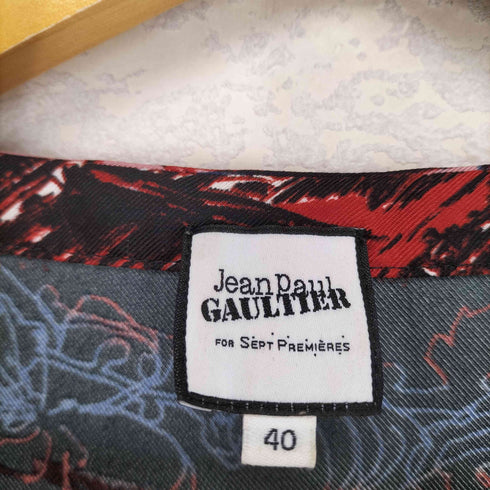 ジャンポールゴルチエセットプルミエ Jean Paul GAULTIER for SEPT PREMIERES スカーフモチーフ総柄ブラウス レディース JPN:40