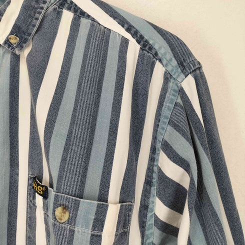 HIS コットンストライプL/S シャツ メンズ JPN:M