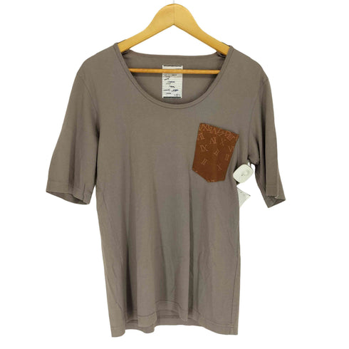 シャリーフ SHAREEF ジャガード織ポケットUネックTシャツ メンズ 2