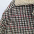 ハリスツイード Harris Tweed 裏ボア くるみボタン ガンクラブチェック ウール ハーフコート メンズ