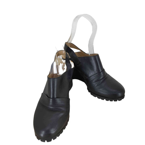エムエムシックスメゾンマルタンマルジェラ MM6 Maison Martin Margiela MADE IN ITALY ヒールストラップレザーサンダル レディース JPN:38