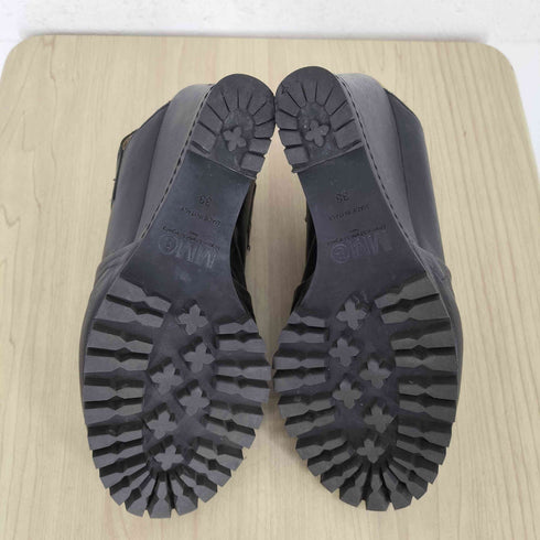 エムエムシックスメゾンマルタンマルジェラ MM6 Maison Martin Margiela MADE IN ITALY ヒールストラップレザーサンダル レディース JPN:38