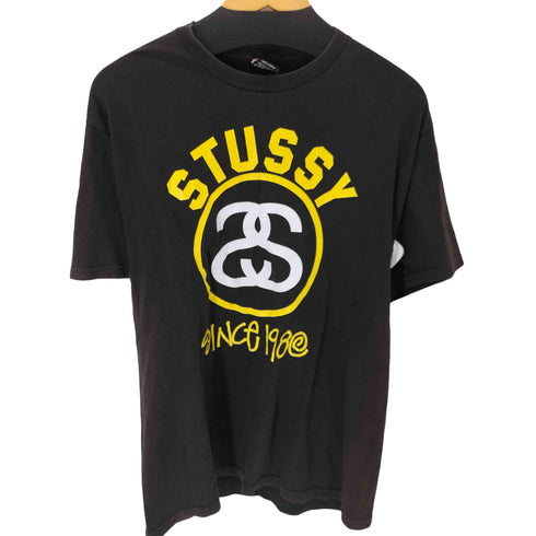 ステューシー Stussy メキシコ製 00S~ シャネルロゴ プリントS/Sカットソー フェード メンズ JPN:M