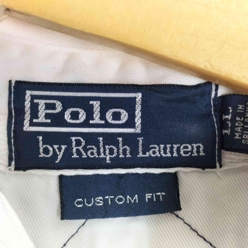ポロバイラルフローレン Polo by RALPH LAUREN CUSTOM FIT ロゴ刺繍 ナンバリング ラガーシャツ メンズ LL