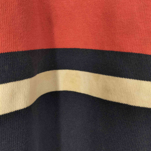 バーバリアン BARBARIAN トリコロール ロングスリーブ ラガーシャツ メンズ import:XL