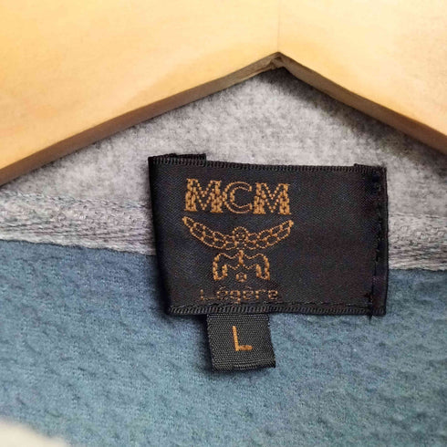 レジェールバイエムシーエム LEGERE by MCM ロゴ刺繍 ハーフジップ プルオーバーフリース メンズ import:L