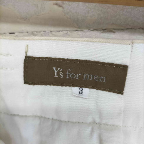 ワイズフォーメン Ys for men 90S 茶タグ シンチバックワイドパンツ メンズ 3