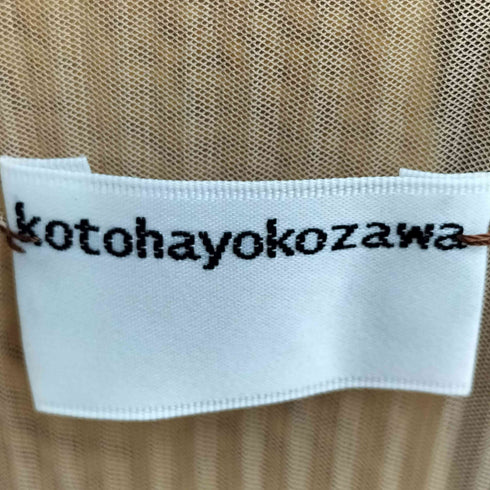 コトハヨコザワ kotohayokozawa レイヤード ノースリーブ ブラウス レディース