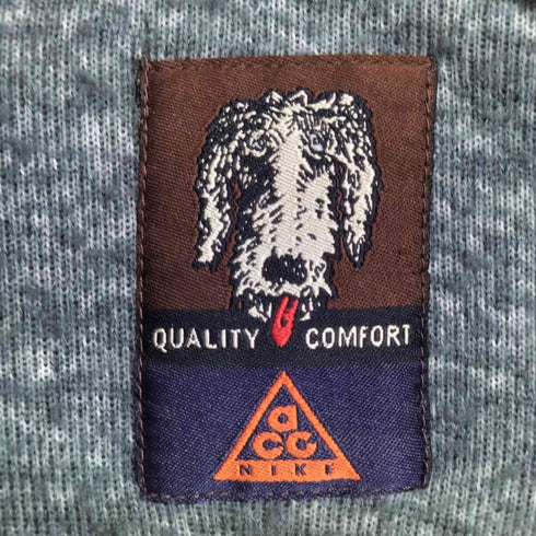 ナイキエーシージー NIKE ACG 90s 犬タグ ロゴ刺繍 ハーフジップ プルオーバーフリース メンズ JPN:M