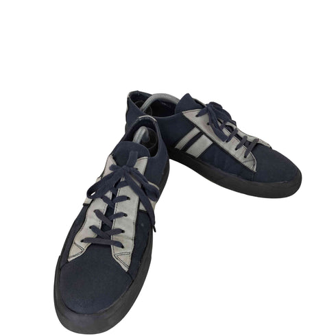 ヘルムートラング HELMUT LANG 90S 本人期 レザー×キャンバス ローカットスニーカー MADE IN ITALY メンズ UK:9