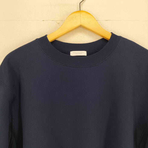 ビューティーアンドユースユナイテッドアローズ BEAUTY & YOUTH UNITED ARROWS サイドリブ クルーネックスウェット メンズ M