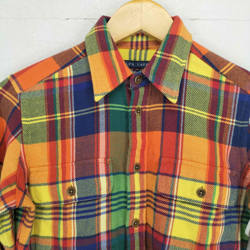 ラルフローレン RALPH LAUREN エルボーパッチネルシャツ メンズ 160