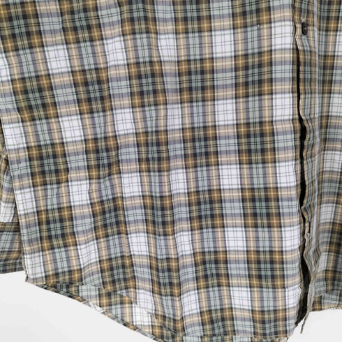 パパス papas ロゴパッチ チェックシャツ メンズ import:M