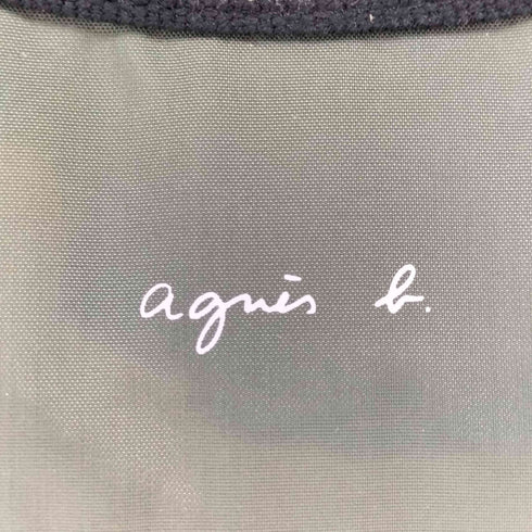 アニエスベー agnes b. ロゴプリント ナイロン トートバッグ レディース