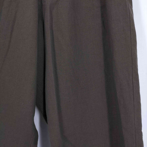 ワイズ Ys COTTON FLAX POPLIN DOUBLE TUCK TAPERED PANTS コットン フラックス ポプリン ダブルタック テーパードパンツ レディース JPN:1
