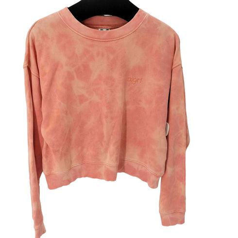 エックスガール X-girl BLEACHED SWEAT TOP ブリーチ加工クロップドスウェットプルオーバー レディース JPN:1
