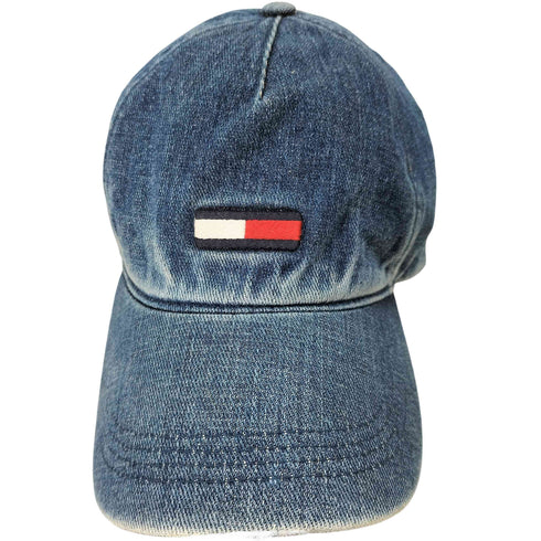 トミージーンズ tommy jeans フロントロゴ 6パネルデニムキャップ メンズ