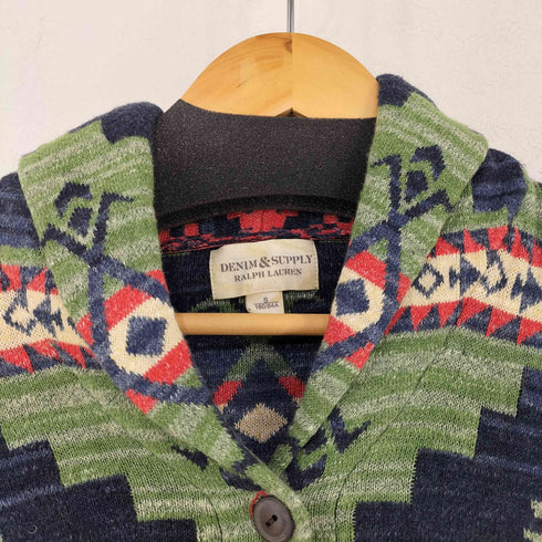 デニムアンドサプライ ラルフローレン DENIM & SUPPLY RALPH LAUREN ネイティヴ ショールカラー コットンカーディガン レディース JPN:S