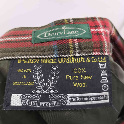 Drury Lane チェック 1タック ウールショーツ レディース