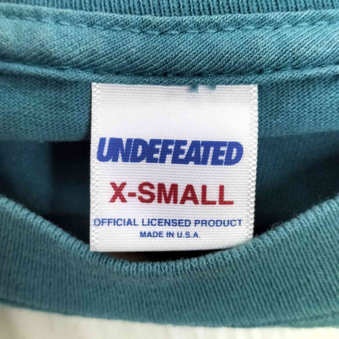 アンディフィーテッド UNDEFEATED USA製 両面プリントロゴ ロングスリーブカットソー メンズ XS