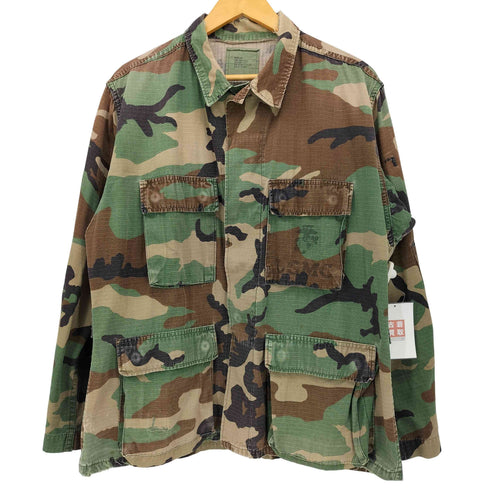 ユーエスアーミー U.S. ARMY 88年製 リップストップ ウッドランドカモ BDU ジャケット メンズ medium short