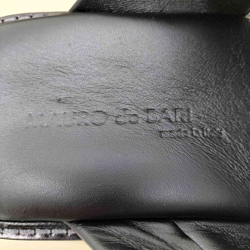 mauro de bari ナッパレザークロスストラップサンダル メンズ 40