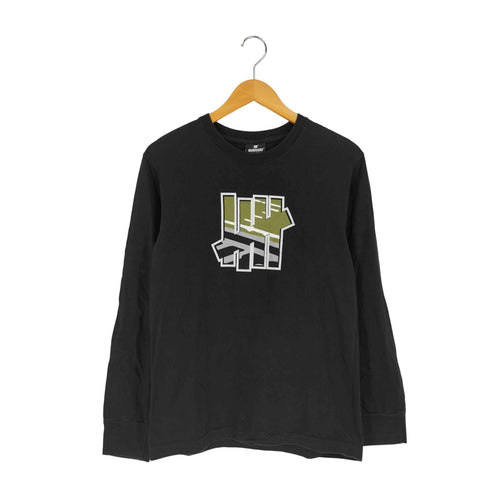 アンディフィーテッド UNDEFEATED フロントロゴ クルーネック ロングスリーブカットソー メンズ S