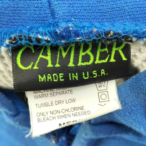 キャンバー CAMBER 90S USA製 裏地サーマル ジップアップ パーカー フーディ メンズ import:M