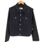 エムエムシックスメゾンマルジェラ MM6 Maison Margiela ブラックデニムウールコンビブルゾン レディース 36