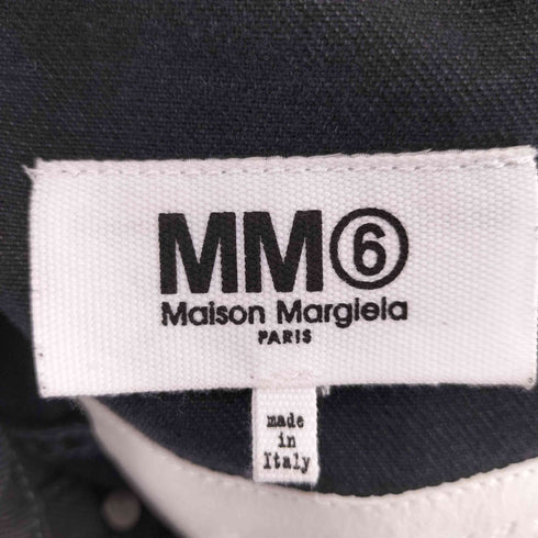 エムエムシックスメゾンマルジェラ MM6 Maison Margiela ブラックデニムウールコンビブルゾン レディース 36