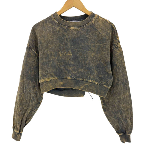 ザラ ZARA WASHED EFFECT CROP TOP レディース JPN:S