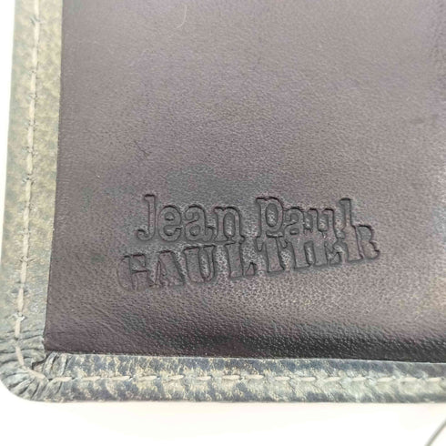 ジャンポールゴルチエ Jean Paul GAULTIER Vサイバー 玉虫 ロゴ刻印 コンパクトウォレット 三つ折り財布 メンズ