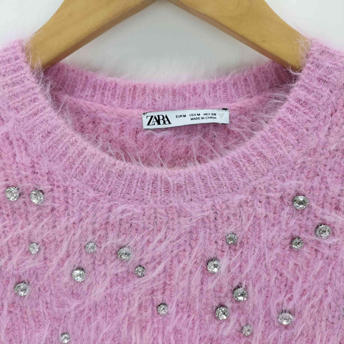 ザラ ZARA ビジュー シャギーニット レディース JPN:M