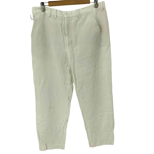 ザラ ZARA コットンリネンスラックス メンズ 44