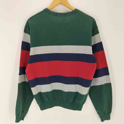 ポロバイラルフローレン Polo by RALPH LAUREN マルチボーダー ポニー刺繍 クルーネックスウェット メンズ JPN:XL