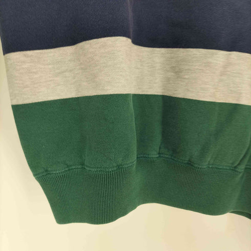 ポロバイラルフローレン Polo by RALPH LAUREN マルチボーダー ポニー刺繍 クルーネックスウェット メンズ JPN:XL