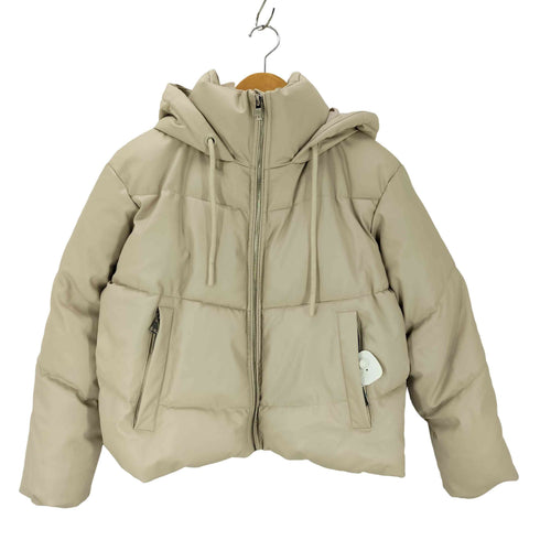 ザラ ZARA 中綿フェイクレザーブルゾンジャケット レディース import:XS