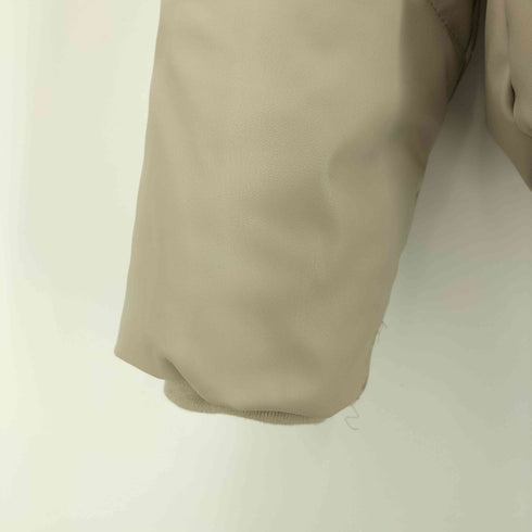 ザラ ZARA 中綿フェイクレザーブルゾンジャケット レディース import:XS