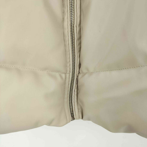 ザラ ZARA 中綿フェイクレザーブルゾンジャケット レディース import:XS