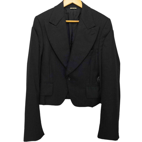 コムデギャルソン COMME des GARCONS 2014AW ピークドラペル 変型スリーブ シングルテーラードジャケット レディース JPN:S