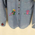 ジェーシーペニー JC Penney 70s NO-IRONタグ 刺繍デザインL/S シャツ メンズ 20