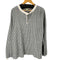 エディーバウアー Eddie Bauer 90S 白タグ L/S ストライプヘンリーネックTシャツ メンズ import:L