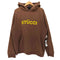 ステューシー Stussy 00S 紺タグ STUCCIプリント 裏起毛 プルオーバー パーカー フーディー メンズ import:L