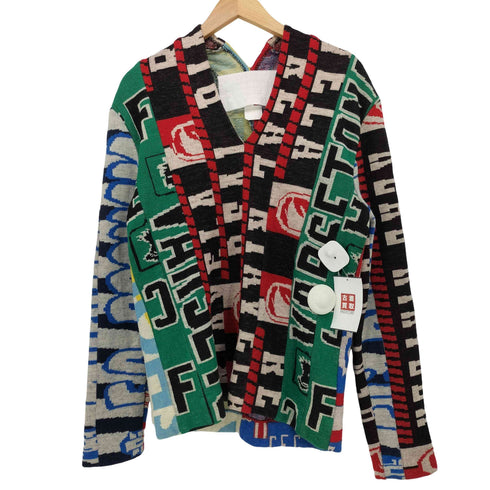 メゾンマルタンマルジェラ Maison Martin Margiela カレンダータグ 総柄 Vネック フーリガン ニット トップス メンズ import:S