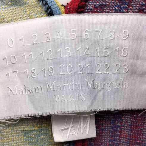 メゾンマルタンマルジェラ Maison Martin Margiela カレンダータグ 総柄 Vネック フーリガン ニット トップス メンズ import:S