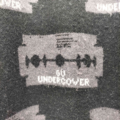 アンダーカバー UNDERCOVER カミソリ柄 ジャガード セーター メンズ JPN:M
