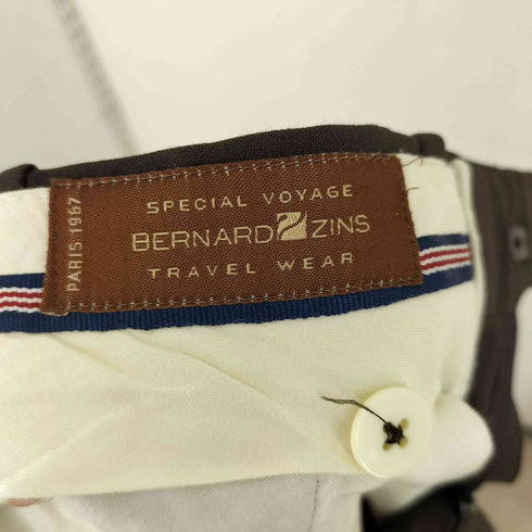 ベルナルドザンス BERNARD ZINS 2タック シンチバック スラックスパンツ メンズ