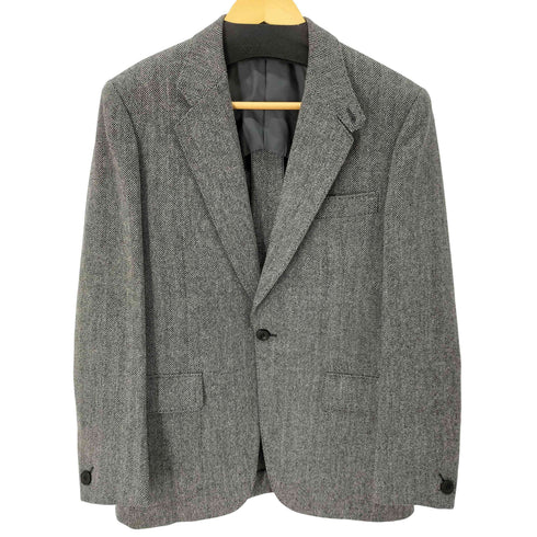 アクアスキュータム AQUASCUTUM GINZA MIRO ヘリンボーン1Bテーラードジャケット メンズ