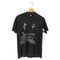 00s フロントメッセージプリントTシャツ 裾袖ダブル メンズ import:M